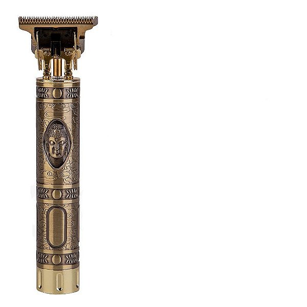 Máquina Elétrica Masculina Recarregável de Cortar Cabelo e Barbear VINTAGE T9 (Buda Bateria 2)