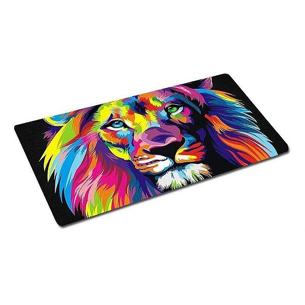 Mouse Pad Extra Grande 30cm X 70cm X 3mm Leão Broadway