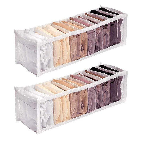 Organizador de Gavetas Transp. - Kit 2 unids.