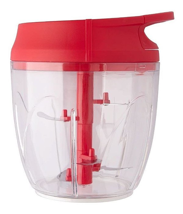 Processador de Alimentos Manual Triturador Mixer 5 Laminas - 850ml Clink (CINZA)