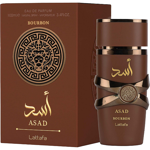Perfume Árabe Lattafa Asad Bourbon 100ml Masculino Eau de Parfum Importado