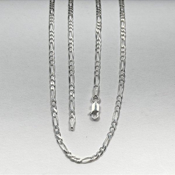 Corrente 3x1 70cm x 3mm - prata 925