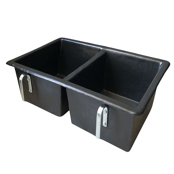 Cocho Comedouro Duplo 30 Litros Bezerro Vacas Ovelhas Cavalo