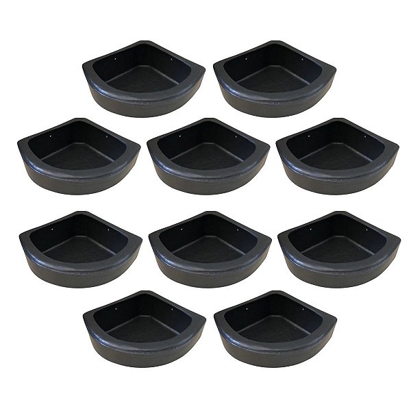Kit 10 Saleiro Cocho Canto de Baia Cavalos Caes 4,5 Litros