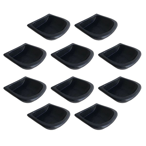 Kit 10 Saleiro Cocho Comedouro Ração Sal Animal 2,5 Litros