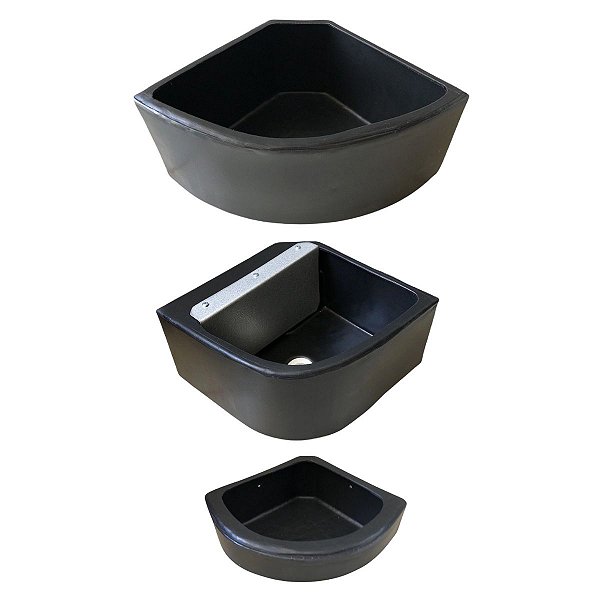 Combo Canto de Baia Comedouro + Bebedouro + Saleiro Pet