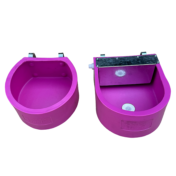 Kit Prático Comedouro Elevado e Bebedouro Automático Rosa