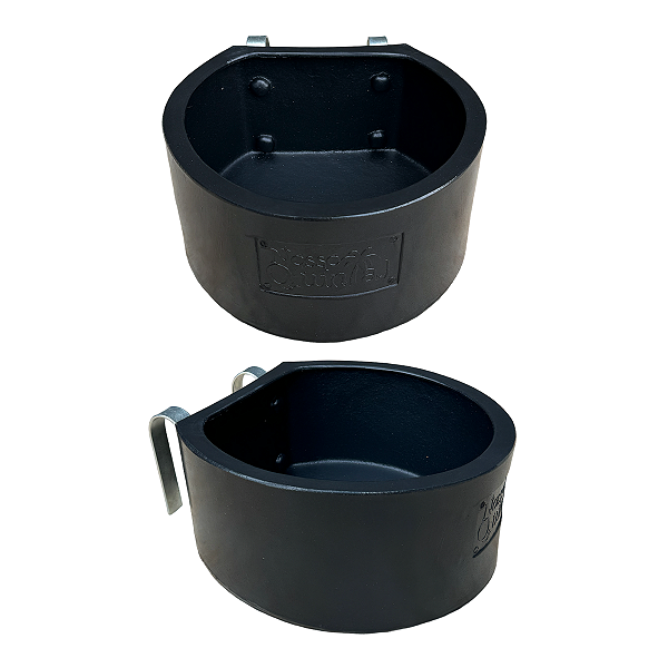 Kit 2 Cocho Comedouro Polietileno 8l Bebedouro Suporte Baia