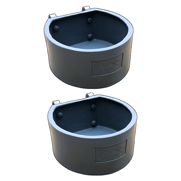 Kit 2 Cocho Comedouro Cavalo Bezerro Ovelha Pet 8 Litros