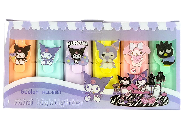 MINI MARCA TEXTO COR PASTEL KUROMI