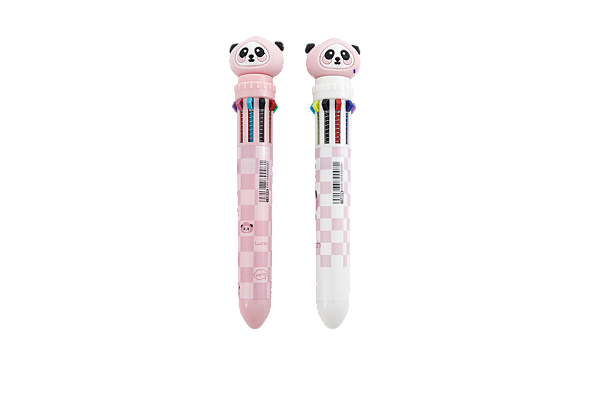 CANETA PANDA 10 CORES