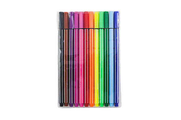 Kit 12 Canetas Coloridas Ponta Fina 0.4 Fine Line
