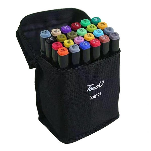 BOX CANETINHA TOUCH 24 CORES
