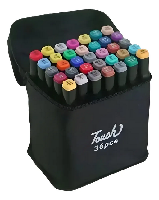 BOX CANETINHA TOUCH 36 CORES