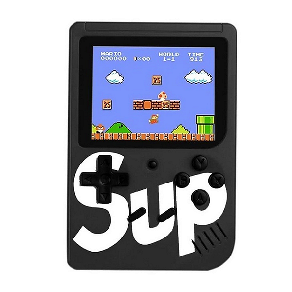 MINI VIDEO GAME PORTATIL SUP PRETO C/400 JOGOS