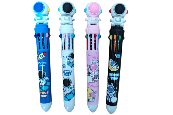 CANETA ASTRONAUTA  10 CORES