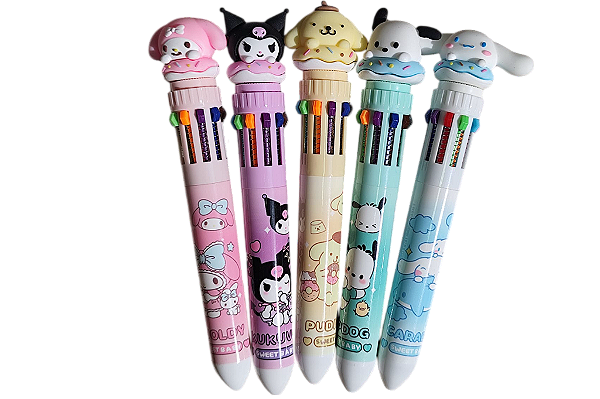CANETA HELLO KIT 10 CORES