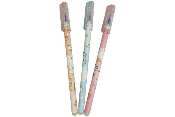 CANETA  APAGAVEL  FLOWERS AND CAT