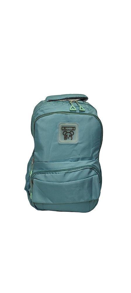 MOCHILA JUVENIL COM URSINHO VERDE