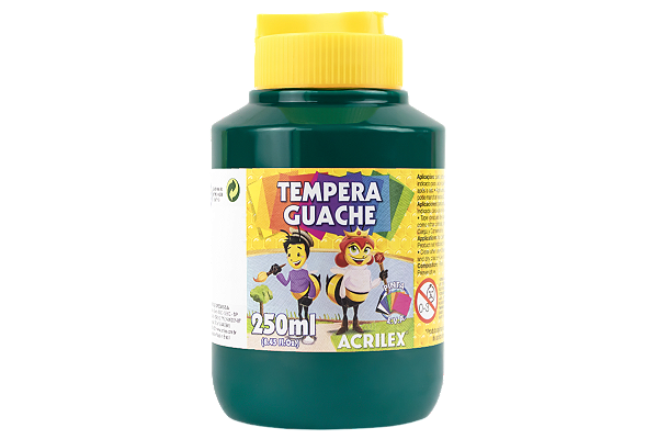 TINTA GUACHE 250 ML ACRILEX UNIDADE VERDE BANDEIRA UNIDADE