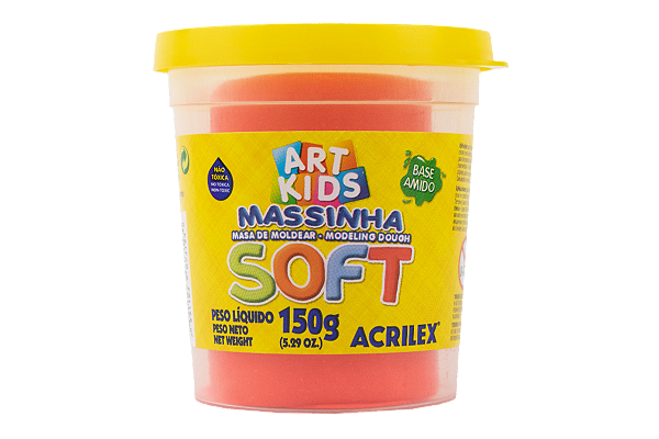 MASSA PARA MODELAR SOFT VERMELHO POTE 150G ACRILEX UNIDADE
