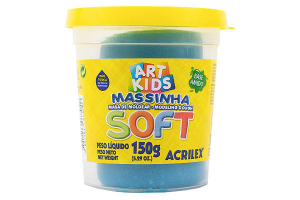 MASSA PARA MODELAR SOFT AZUL POTE 150G ACRILEX UNIDADE