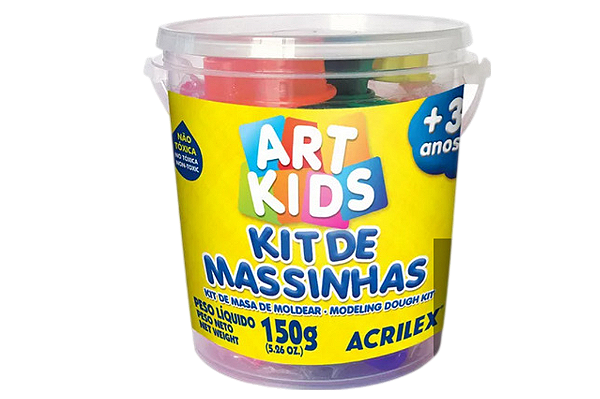 KIT MASSINHA DE MODELAR ART KIDS 150G ACRILEX