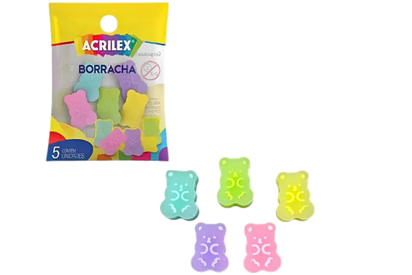 BORRACHA URSINHO ACRILEX PCT UNIDADE
