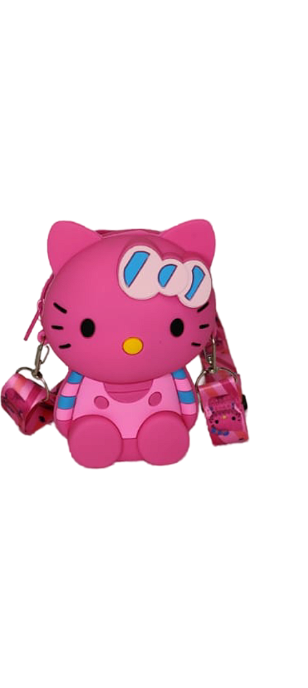 BOLSINHA DE SILICONE HELLO KIT PINK