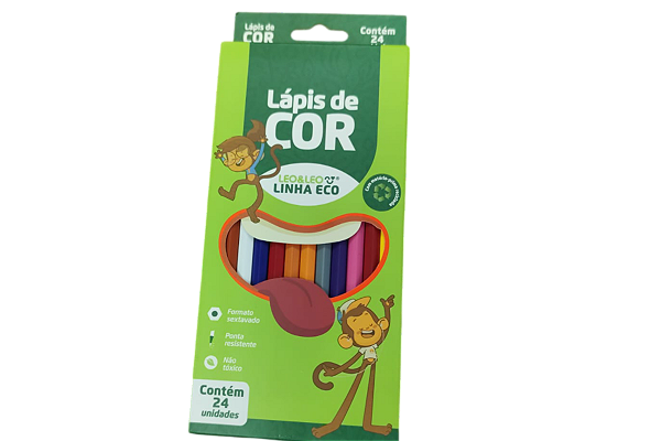 LAPIS 24 CORES ECO SEXTAVADO LEO E LEO