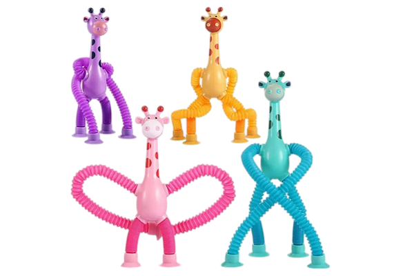 POP IT ESTICA E GRUDA GIRAFA UNIDADE (Rosa esgotado)