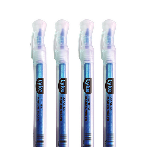 MARCA TEXTO NEON  AZUL UN  LYKE