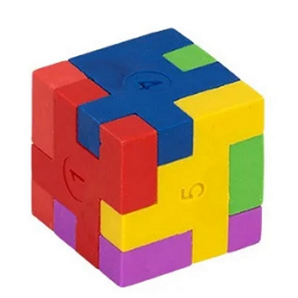 BORRACHA TETRIS CUBO 6 EM 1 UN BRW