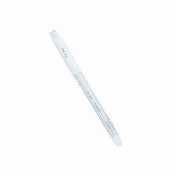 CANETA ESFEROGRÁFICA GEL 1.0MM - BRANCA  UN BRW