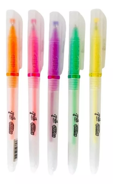 CANETA ESFEROGRÁFICA GEL FLUORESCENTE 1.0 MM  UN BRW