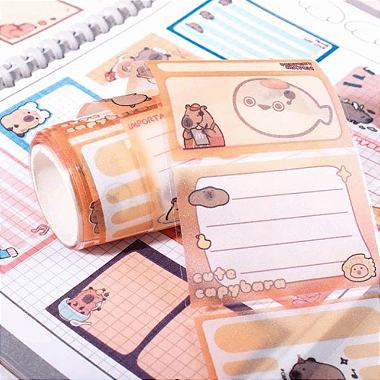 BLOCO DE 200 ETIQUETAS CAPIVARA