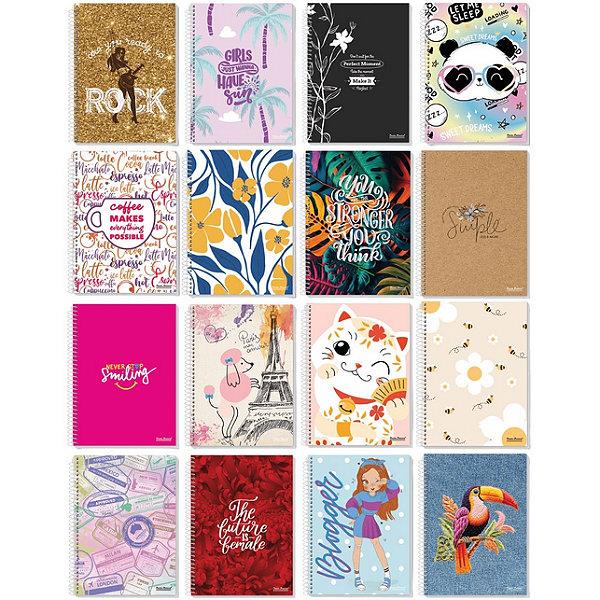 CADERNO UNIVERSITARIO ESP. CD 1M 96 FLS UAU UN
