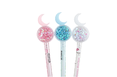 CANETA LANTEJOULA LUA UNIDADE