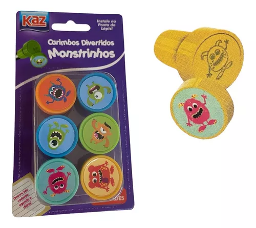 CARIMBO DIVERTIDO MONSTRINHOS KAZ