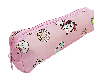 ESTOJO ESC. TUBO QUADRADO UNICORNIO ROSA KAZ