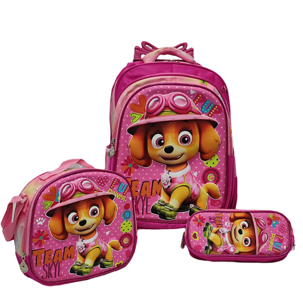 TRIO MOCHILA RODINHA SKYE CHAPEU