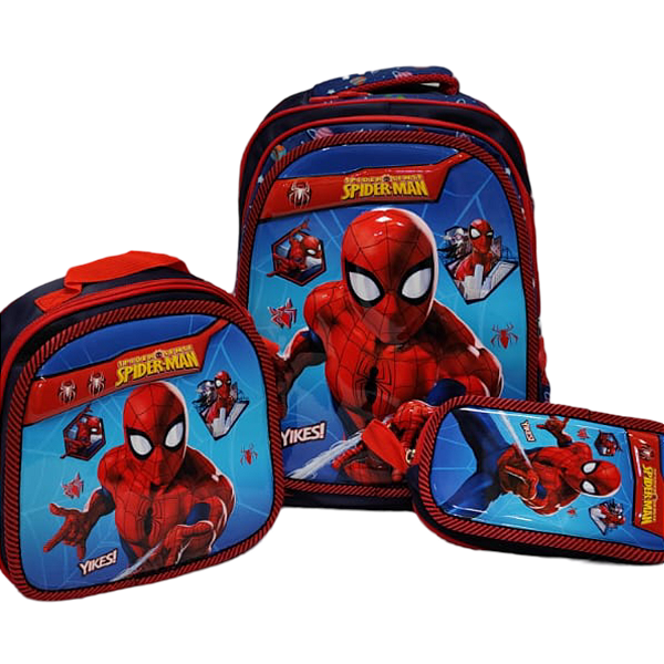 TRIO MOCHILA HOMEM ARANHA