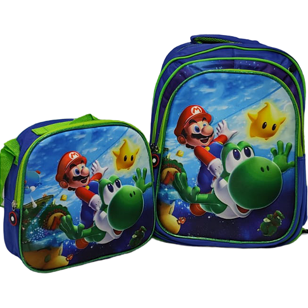TRIO MOCHILA SUPER MARIO SOMENTE LANCHEIRA