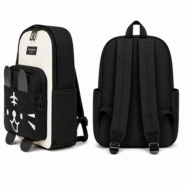 MOCHILA INFANTIL PRETA