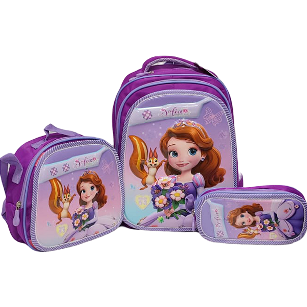 TRIO MOCHILA PRINCESA SOFIA