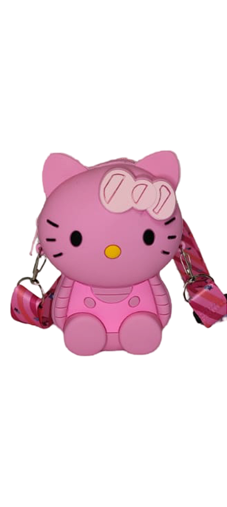 BOLSINHA DE SILICONE HELLO KIT ROSA