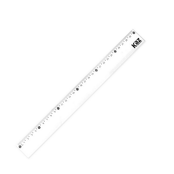 REGUA 30CM CRISTAL  KAZ
