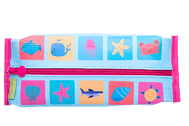 ESTOJO RETANGULAR FUNDO DO MAR  LEOELEO