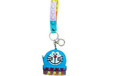 CHAVEIRO SILICONE MOEDA DORAEMON UNIDADE