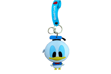 CHAVEIRO SILICONE PORTA MOEDA PATO DONALD  UNIDADE